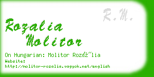 rozalia molitor business card
